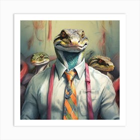 Crocodiles Art Print