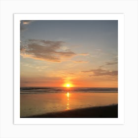 Sunset in Guanacaste, Costa Rica - Square Art Print