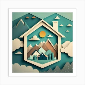 House In The Mountains 2 Art Print