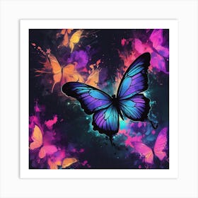 Butterfly Painting 245 Art Print