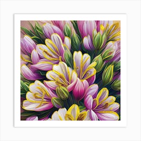 Alstroemeria Flowers 37 Art Print