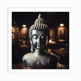 Buddha Statue 2 Art Print