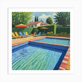 Poolside Art Print