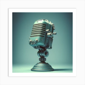 Vintage Microphone 1 Art Print