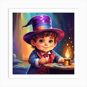 Magician Boy Art Print