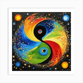 Yin Yang 2 Art Print