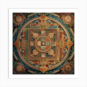 Tibetan Mandala Art Print