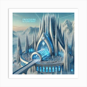 An Exterior View Of The Frostspire Banquet Hall, A Art Print