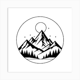 Mountains In The Sky 6 Art Print