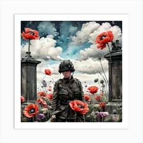 Poppy Soldier Art Print