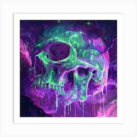 Psychedelic Skull 22 Art Print