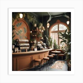 Cafe Interior Design 1 Art Print