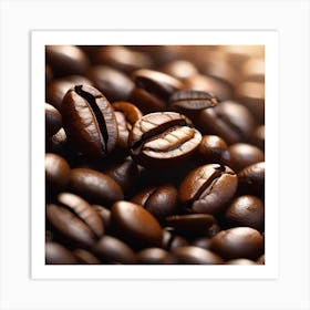 Coffee Beans 111 Art Print