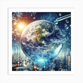 Earth In A Laboratory Art Print