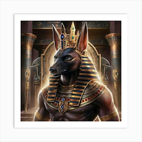 Egyptian anubis 1 Art Print