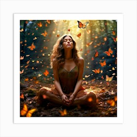 Visualize A Scene Where Everything Floats Lightly On The Breeze Art Print