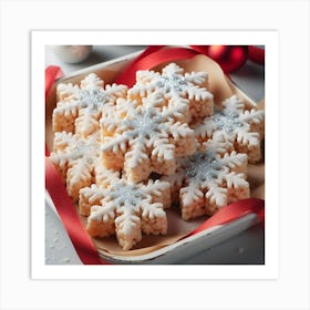 Snowflake Rice Krispies Treats Art Print