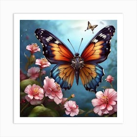 Butterfly Painting Art Print