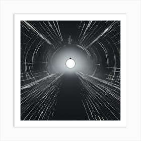 Tunnel In Space Art Print