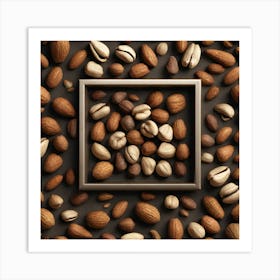 Nuts In A Frame 7 Art Print