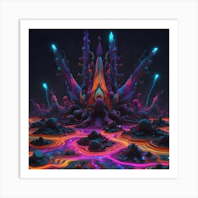 Psychedelic Painting Art Print