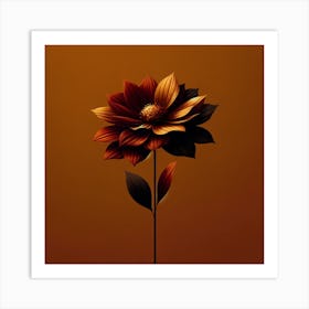 Abstract Flower 16 Art Print