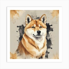 Shiba Inu 51 Art Print