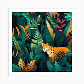 Cheetah In The Jungle 1 Art Print