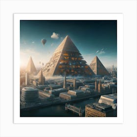 Futuristic Cityscape 5 Art Print