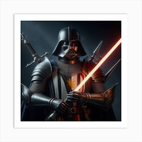 Darth Vader Medieval Armor Star Wars Art Print Art Print