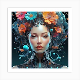 Flower Girl Art Print