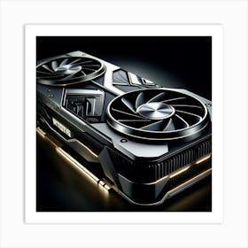 Sovereign Flame Laptop Graphics Card Art Print