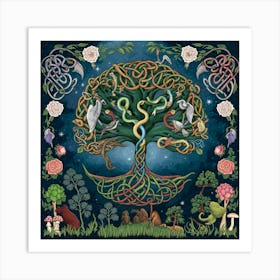 A Celtic Tree Of Life Illustration With Nsnw3qonrlkwffvz 8xtaq Y Vupbmfrtky2g4pgexugq Art Print