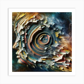 Spiral Head Art Print