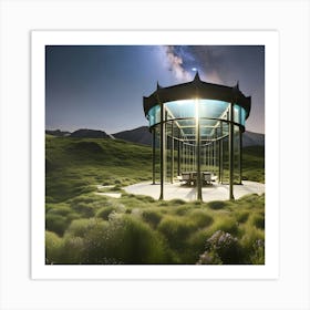 Gazebo In The Grass Art Print