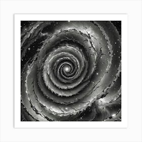 Black and White Abstract Art 218 Art Print