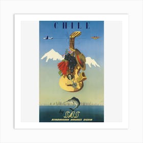 Chile Art Print