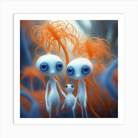 Alien Family Art Print