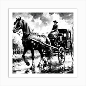 Horse Drawn Carriage 1 Art Print