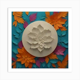 Paper Flower Art Art Print