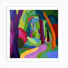 Abstract Park Collection Forest Park Portland 4 Art Print