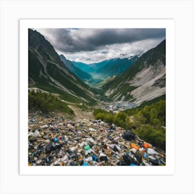 Garbage In The Mountains 2 Art Print