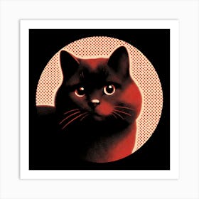 Black Cat Art Print