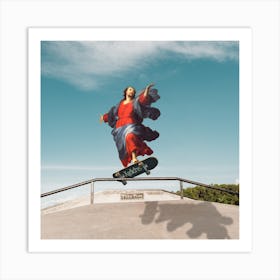 Skater Jesus Art Print