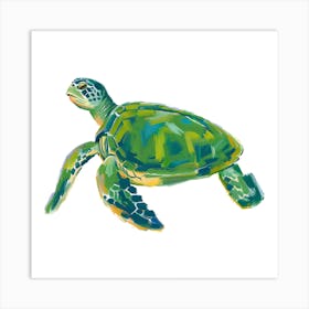 Green Sea Turtle 05 Art Print