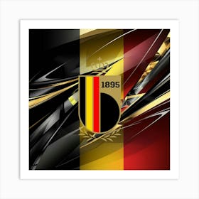 Belgium National Football Team Logo Wall Art 18 Art Print