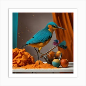 Blue Kingfisher 1 Art Print
