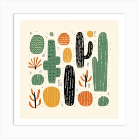 Cactus Illustration Art 54 Art Print