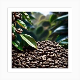 Coffee Beans On A Tree 13 Art Print