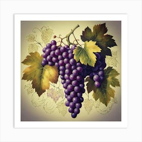 Grapes Art Print